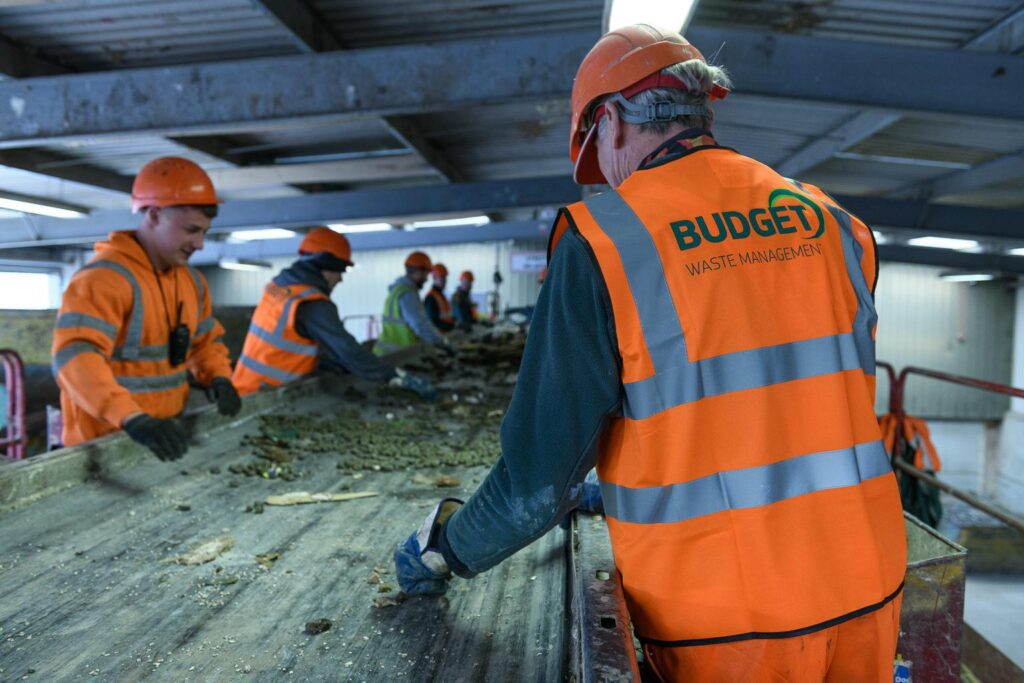 Waste Management - Recycling centre picking line
